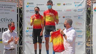 Rocio garcia y alberto mingorance, campeones de españa de btt electrica.