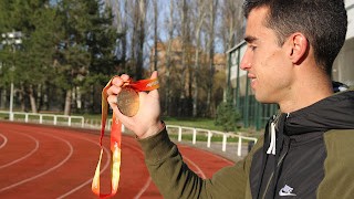Jesus gomez, atleta burgales campeon de españa 2021 de 1.500 m. 